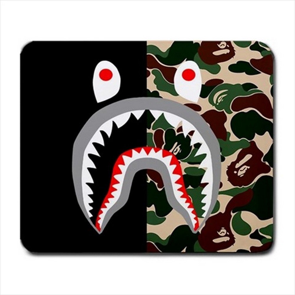 Shark Camo Mousepad Non Slip Neoprene