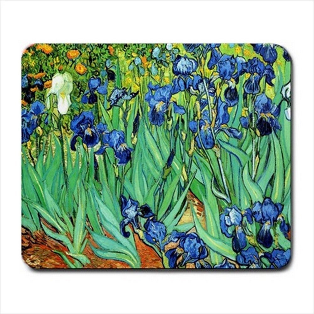 Irises Van Gogh Mousepad Non Slip Neoprene