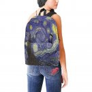 Starry Night Van Gogh feat Tardis Police Box Nylon Backpack Bag School Bag