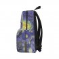 Starry Night Van Gogh feat Tardis Police Box Nylon Backpack Bag School Bag