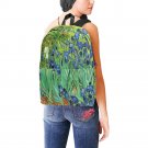 Irises Van Gogh Nylon Backpack Bag School Bag