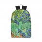 Irises Van Gogh Nylon Backpack Bag School Bag