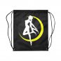 Sailor Moon Silhouette Drawstring Bag for Sports or Gym