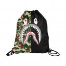 Half Shark Camo Drawstring Bag for Sports or Gym