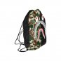 Half Shark Camo Drawstring Bag for Sports or Gym