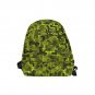 Pixelate Geometry Yellow Nylon Backpack Bag School Bag