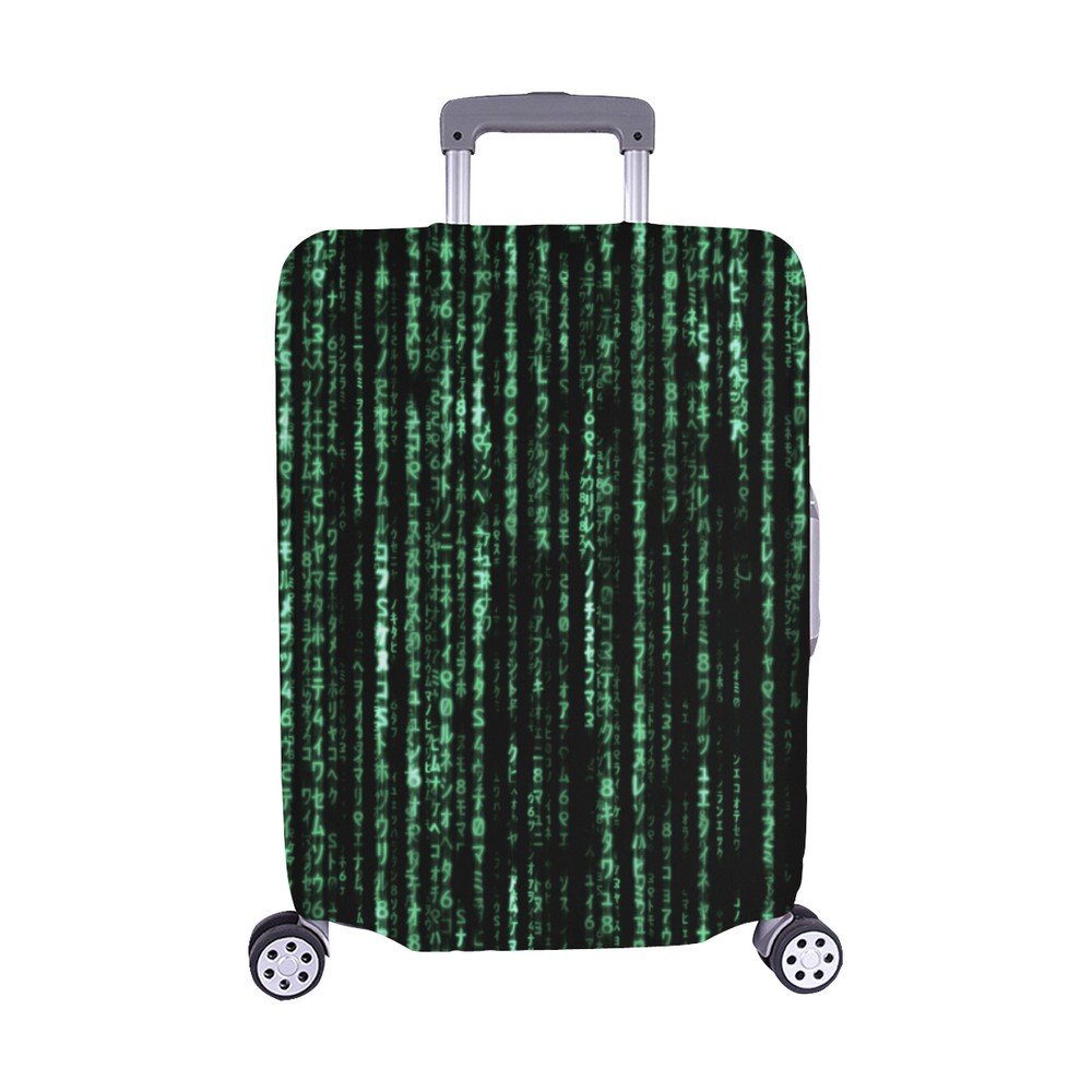 Matrix Computer Coding Programming Nerd Luggage Cover