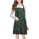 Matrix Computer Coding Nerd Full Print Apron BBQ Kitchen Cooking with Style