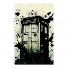 Tardis Police Box Splashed Wall Art Poster 23" x 36"