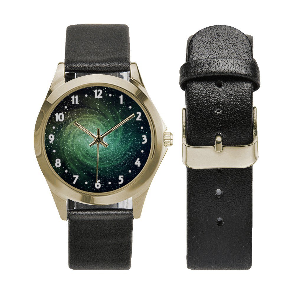 Galaxy Universe Unisex Round Metal Watch