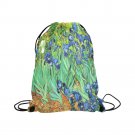 Irises Van Gogh Drawstring Bag for Sports or Gym