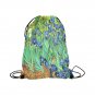 Irises Van Gogh Drawstring Bag for Sports or Gym