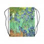 Irises Van Gogh Drawstring Bag for Sports or Gym