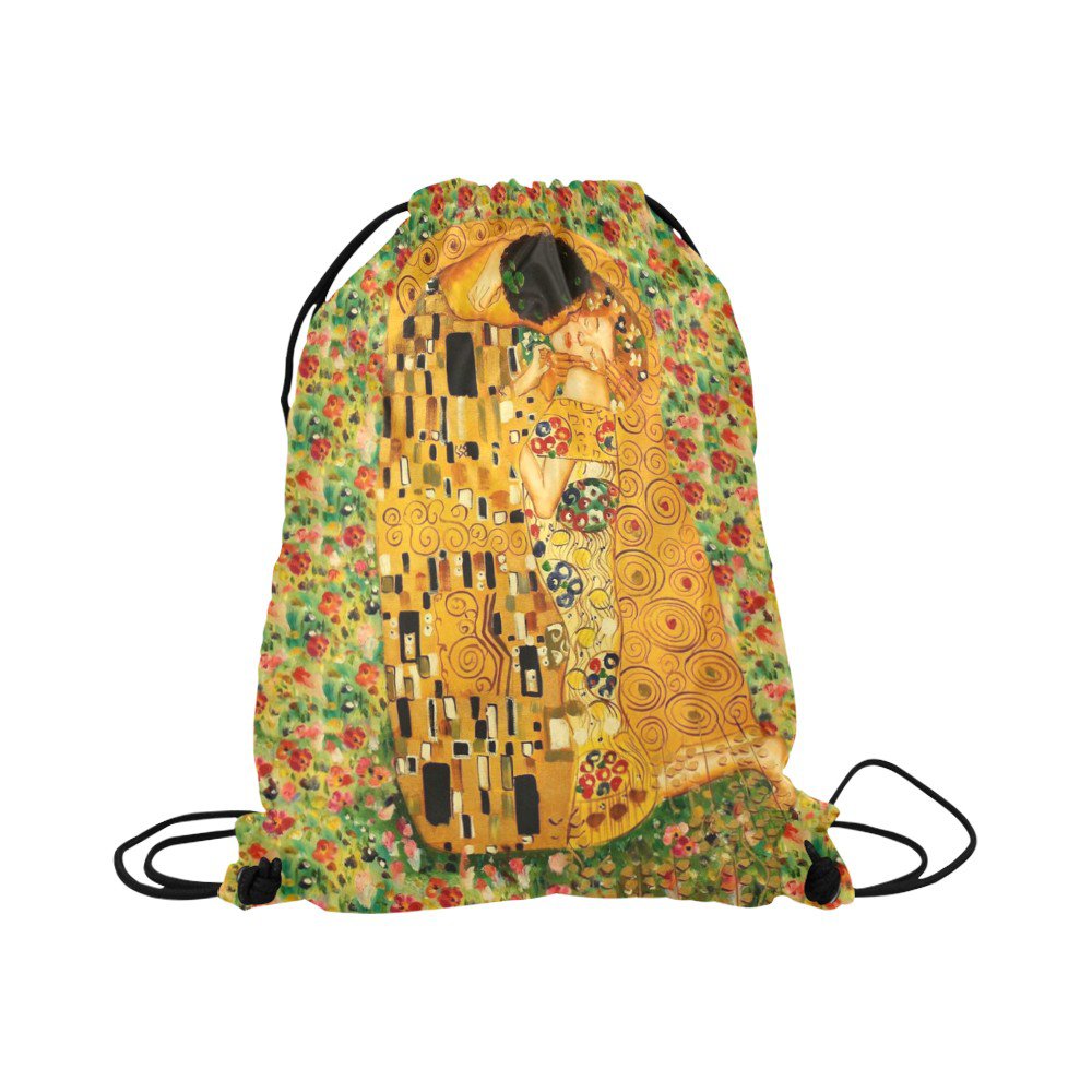 Gustav Klimt The Kiss Drawstring Bag for Sports or Gym