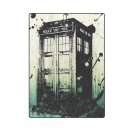 Tardis Police Box Splashed 'One Layer' Fleece Blanket (Large) 58"x80"