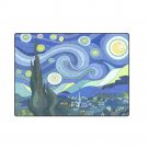 Starry Night Van Gogh Mural Art 'One Layer' Fleece Blanket (Large) 58"x80"