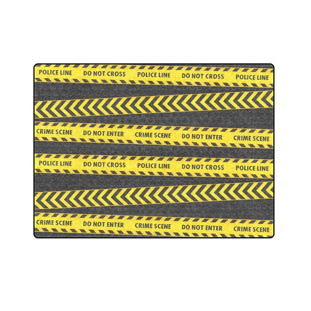 Do Not Enter Police Line Crime Scene 'One Layer' Fleece Blanket (Large) 58"x80"