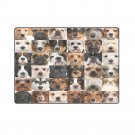 Collection of Dogs 'One Layer' Fleece Blanket (Large) 58"x80"