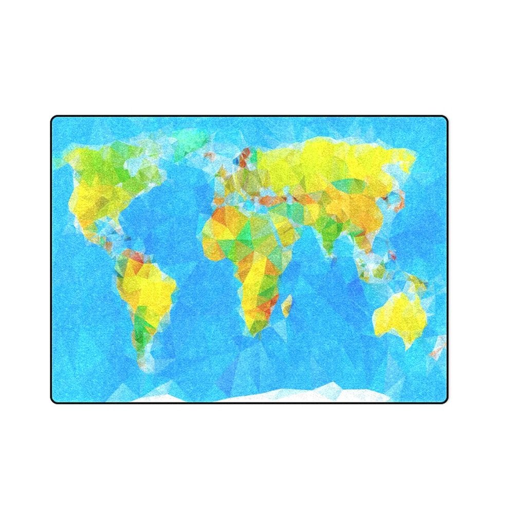 World Vector 'One Layer' Fleece Blanket (Large) 58"x80"