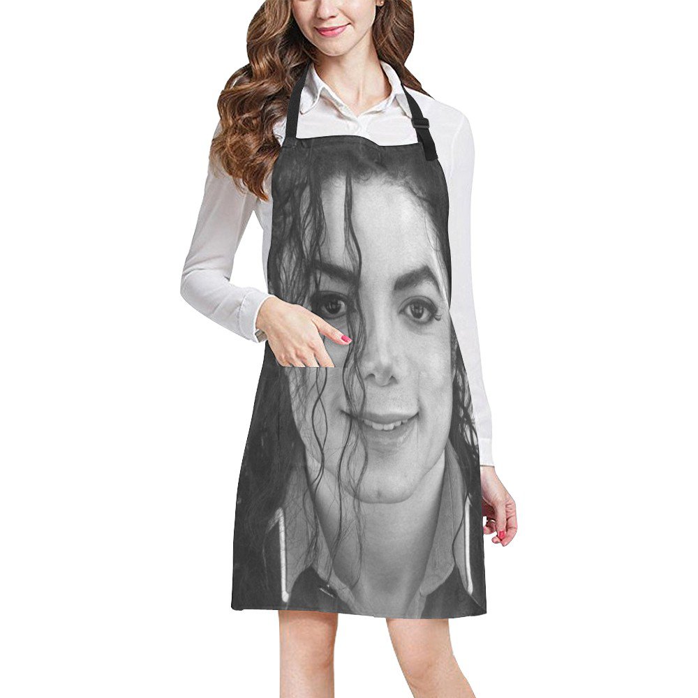 Michael Jackson Full Print Apron BBQ Kitchen Cooking with Style