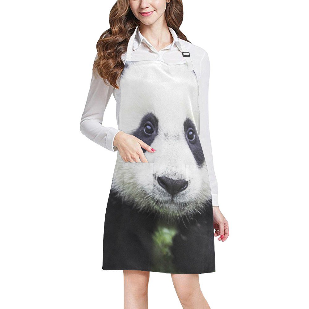 Cute Baby Panda Full Print Apron BBQ Kitchen Cooking with Style