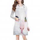 Heterochromia Eyes White Cat Full Print Apron BBQ Kitchen Cooking with Style