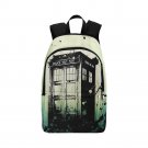 Tardis Police Box Splashed All-Over Print Adult Casual Waterproof Nylon Backpack Bag