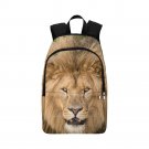 Lion Face Animal Lovers All-Over Print Adult Casual Waterproof Nylon Backpack Bag