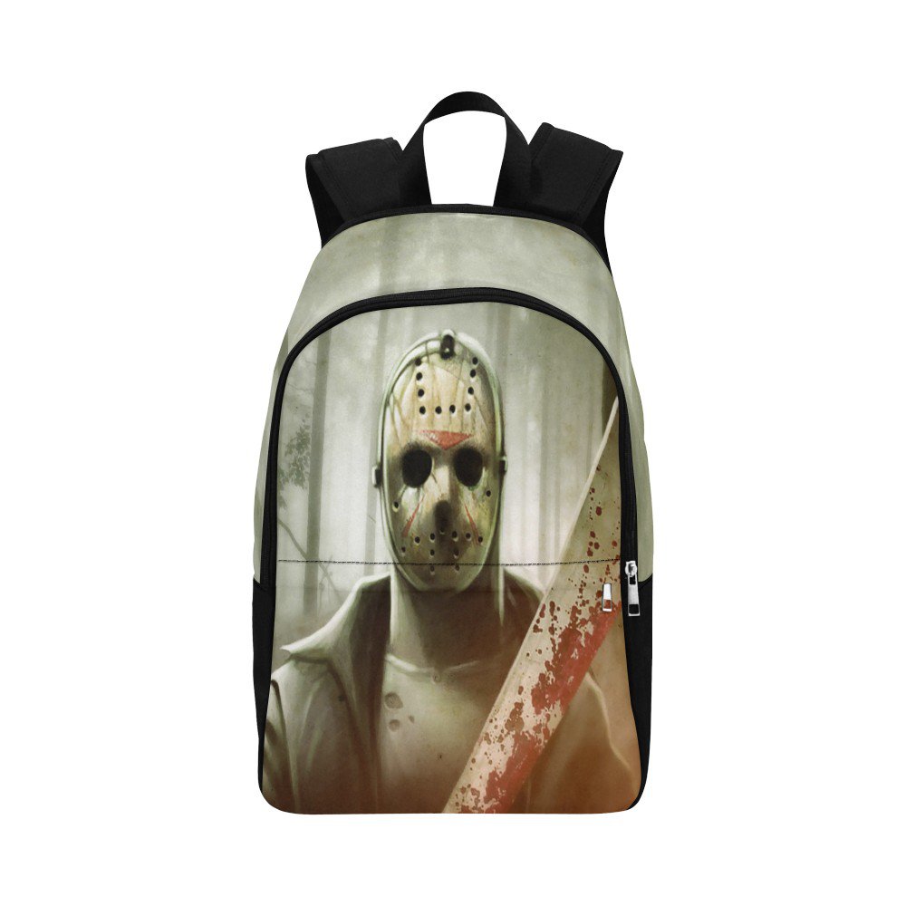 Jason Voorhees Friday the 13th All-Over Print Adult Casual Waterproof Nylon Backpack Bag