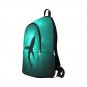 Shark Silhouette in Deep Sea Jedi All-Over Print Adult Casual Waterproof Nylon Backpack Bag