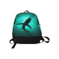 Shark Silhouette in Deep Sea Jedi All-Over Print Adult Casual Waterproof Nylon Backpack Bag