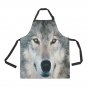 Gray Wolf Full Print Apron BBQ Kitchen Cooking with Style
