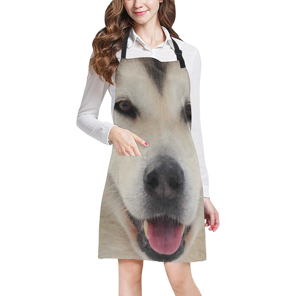 Alaskan Malamute Dog Full Print Apron BBQ Kitchen Cooking with Style