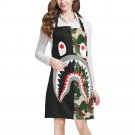 Shark Camo Full Print Apron BBQ Kitchen Cooking with Style
