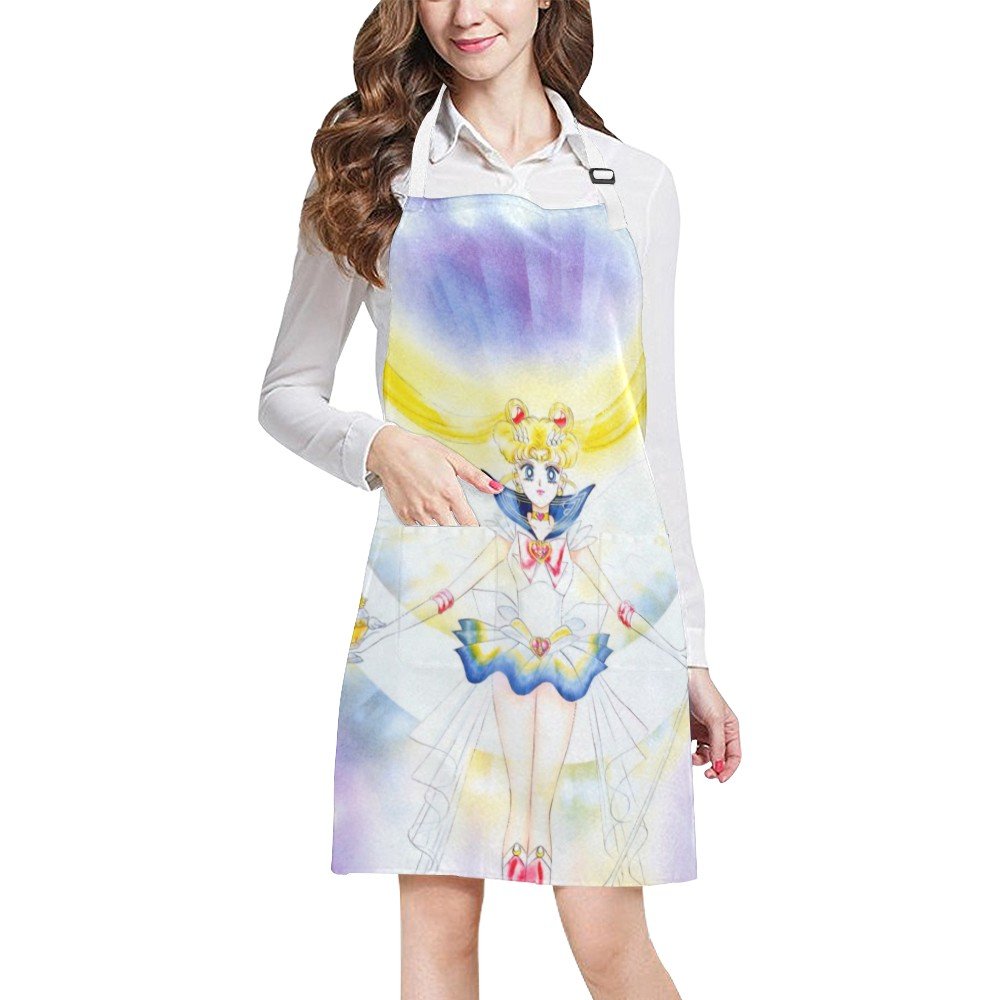 Super Sailor Moon Full Print Apron BBQ Kitchen Cooking with Style