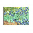 Irises Flower Van Gogh One Layer Fleece Blanket (Large) 58"x80"