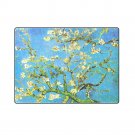 Almond Branches in Bloom Van Gogh 'One Layer' Fleece Blanket (Large) 58"x80"