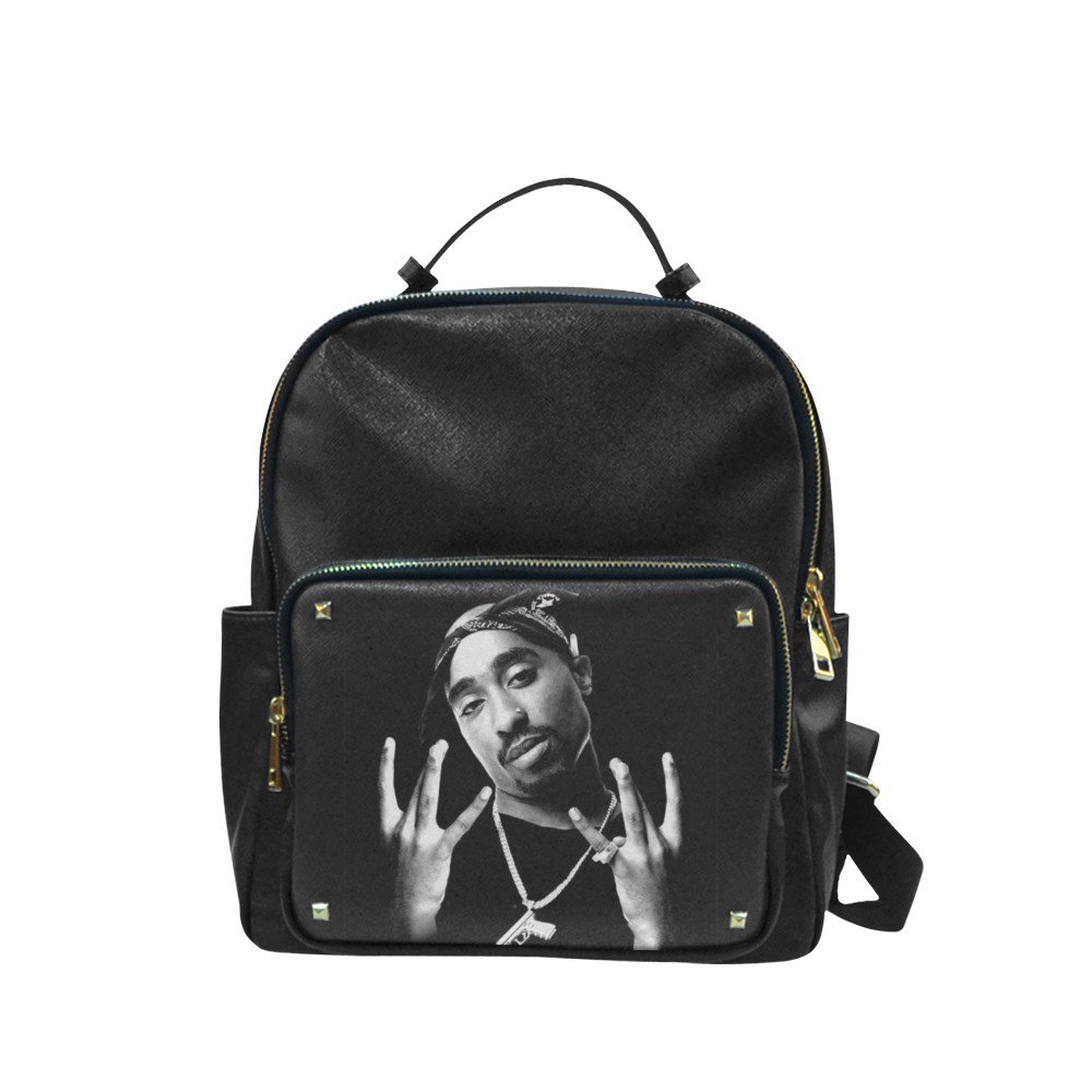 Tupac 2pac The Rapper Leisure Backpack Bag School Bag (Big)