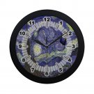 Starry Night Tardis Police Box Black Wall Clock