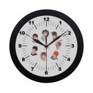 BTS Korean Black Wall Clock