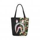 Shark Camo Canvas Tote Bag Two Sides Printing