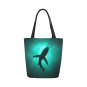 Shark Silhouette Canvas Tote Bag Two Sides Printing