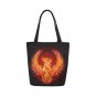 Set of FOUR Phoenix Bird Magical Creature Canvas Tote Bag Two Sides Printing