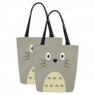 Set of TWO Totoro Anime Manga Canvas Tote Bag Two Sides Printing