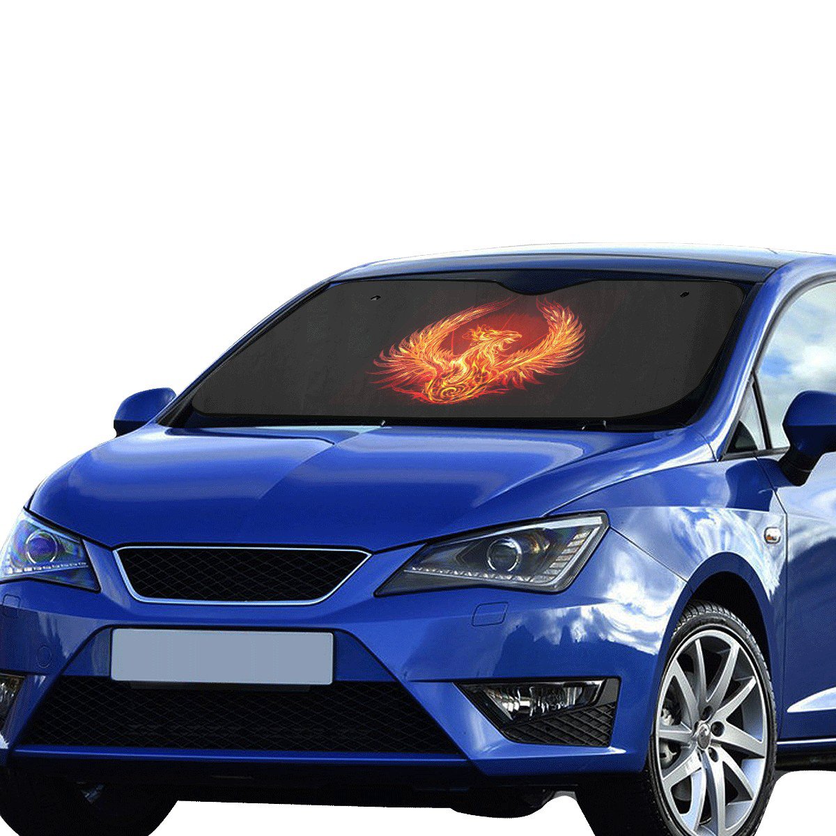 Phoenix Bird Car Auto Sun Shade Windshield 55" x 29.53"