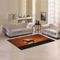 Horse Silhouette at Sunset Area Rug size 60"x 39"