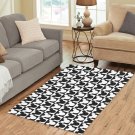 Mickey Black and White Area Rug size 60"x 39"