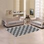 Mickey Black and White Area Rug size 60"x 39"
