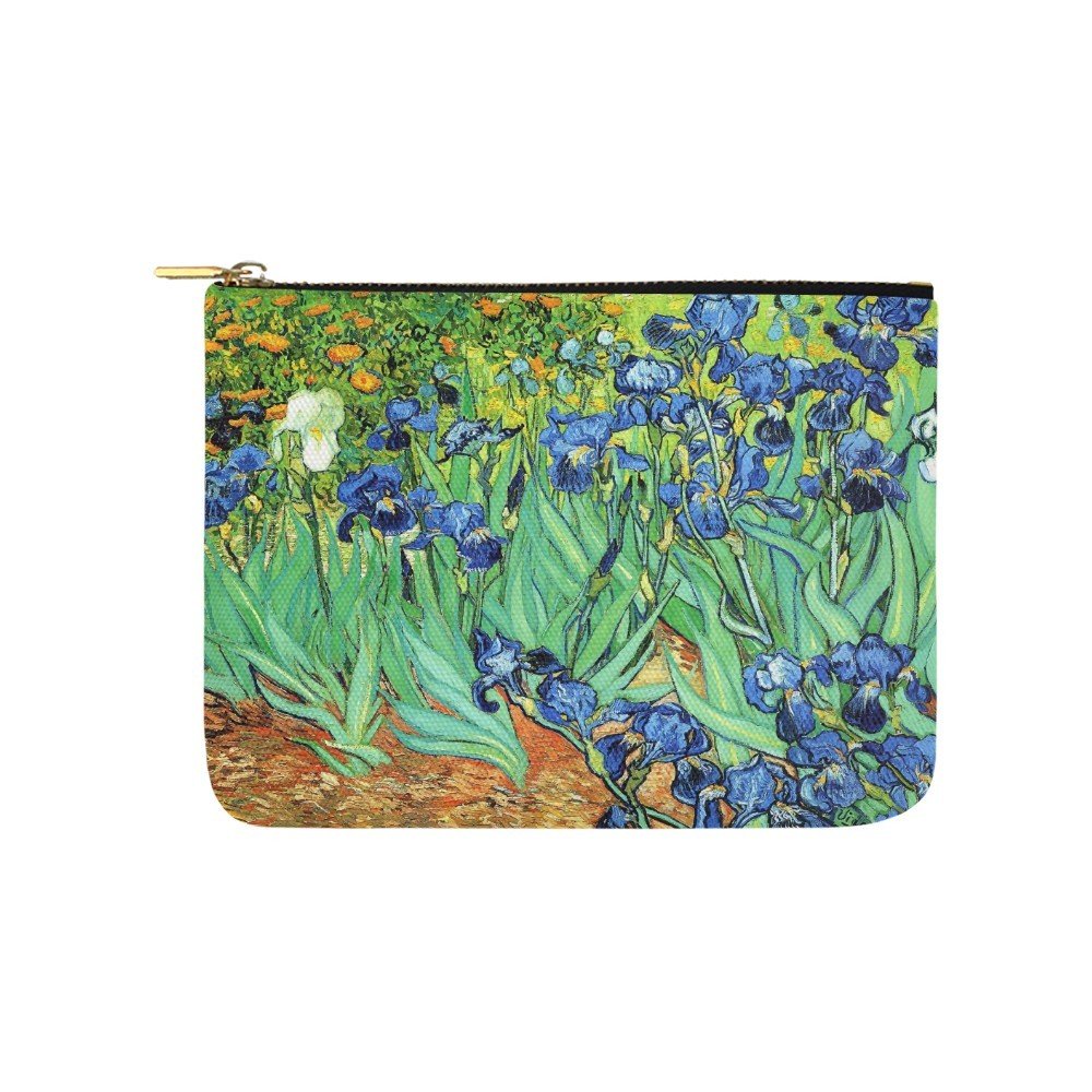 Size M - Irises Van Gogh Carry All Pouch Wallet