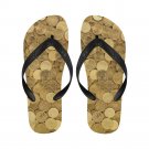 Gold Coins Money Adult Unisex Flip Flop Slippers